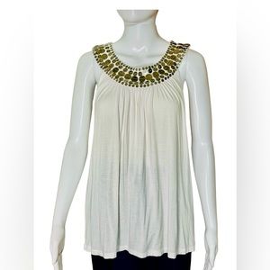 Michael Kors White pullover sleeveless shirt size SP